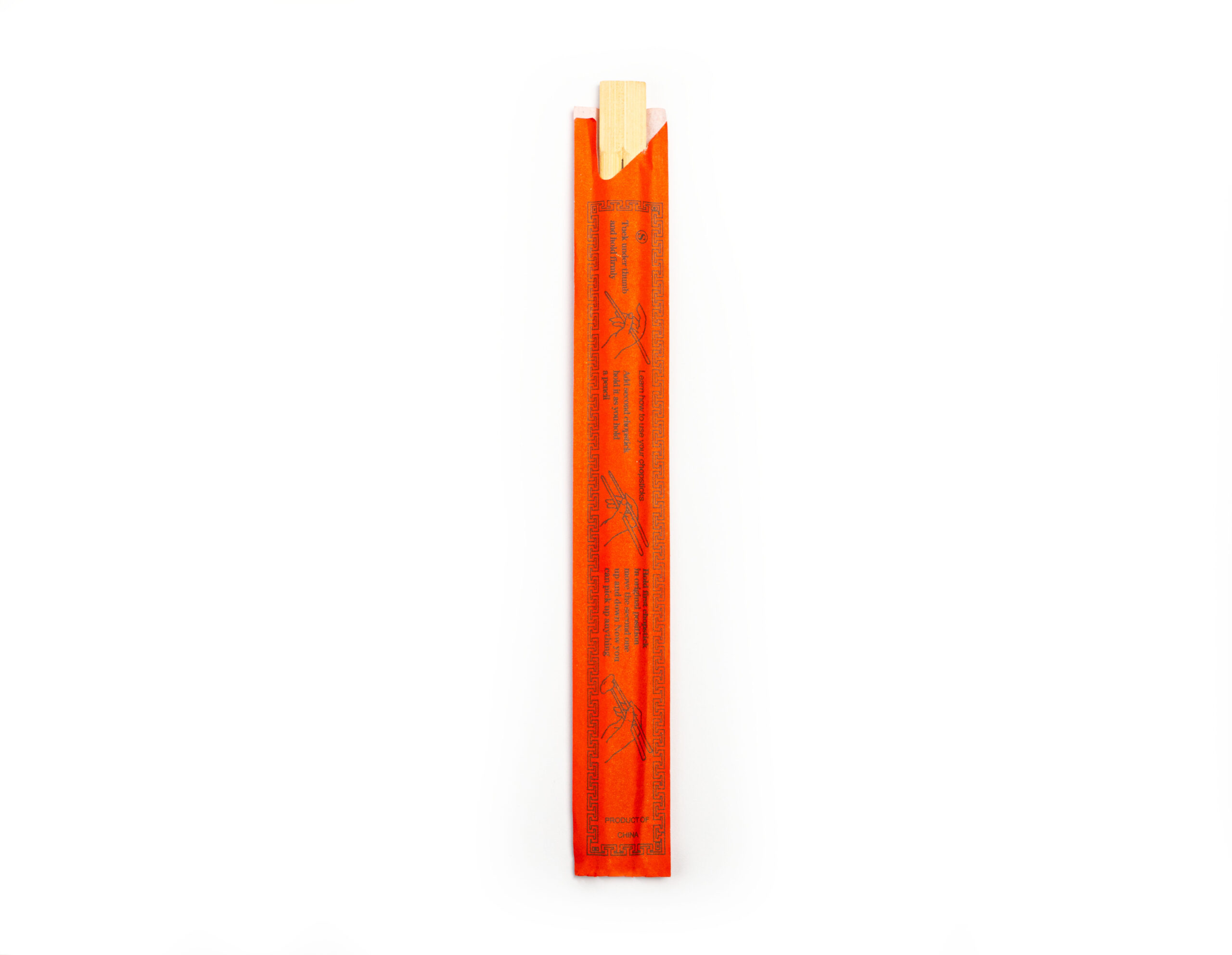 Chopsticks Bamboo 23cm – Red Lucky