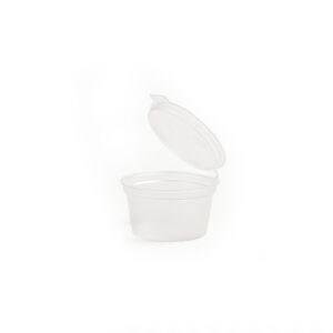 QC Hinged Sauce Cup with Lid 1oz