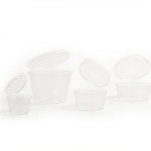 QC Hinged Sauce Cup with Lid 10ml